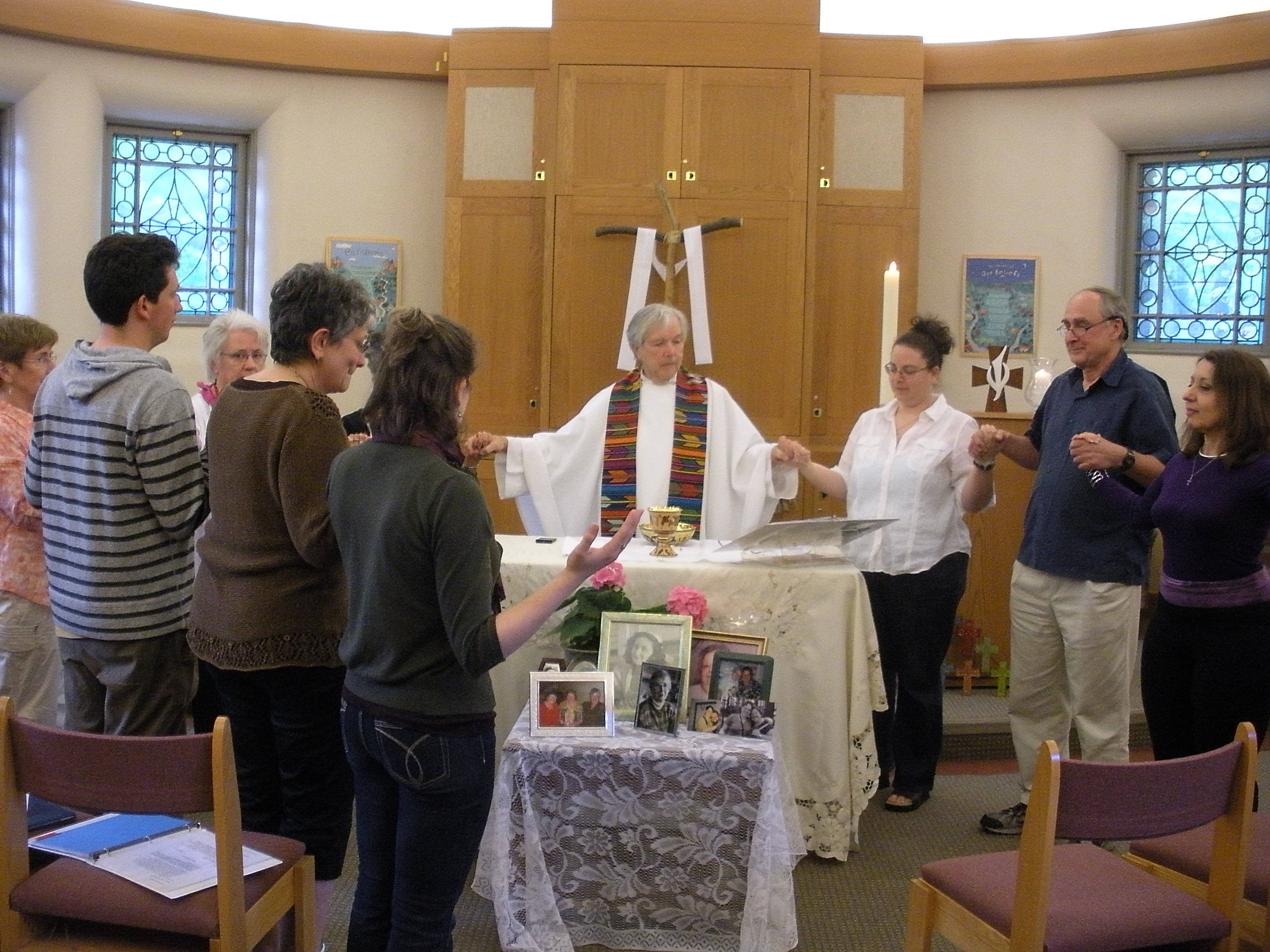 Fr Ron presiding at Mother's Day Mass 2011