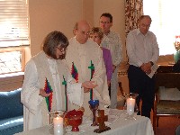 Ron and Jean at altar at First Baptist