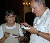 Reception following August 20 Liturgy, 2006